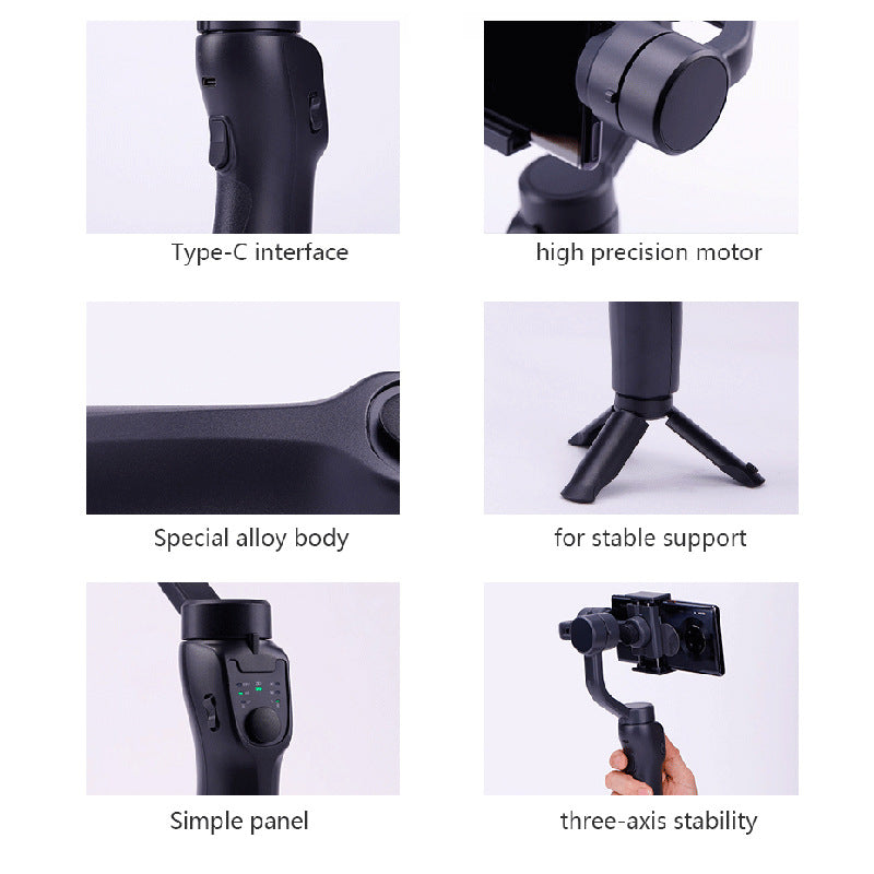 Trípode Estabilizador Inteligente de 3 Ejes para Vídeo Móvil